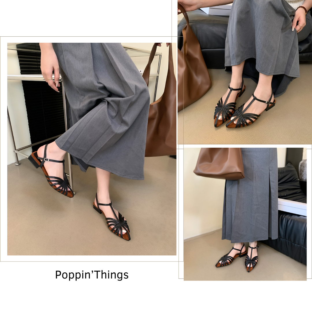 Art Deco Sling Flats