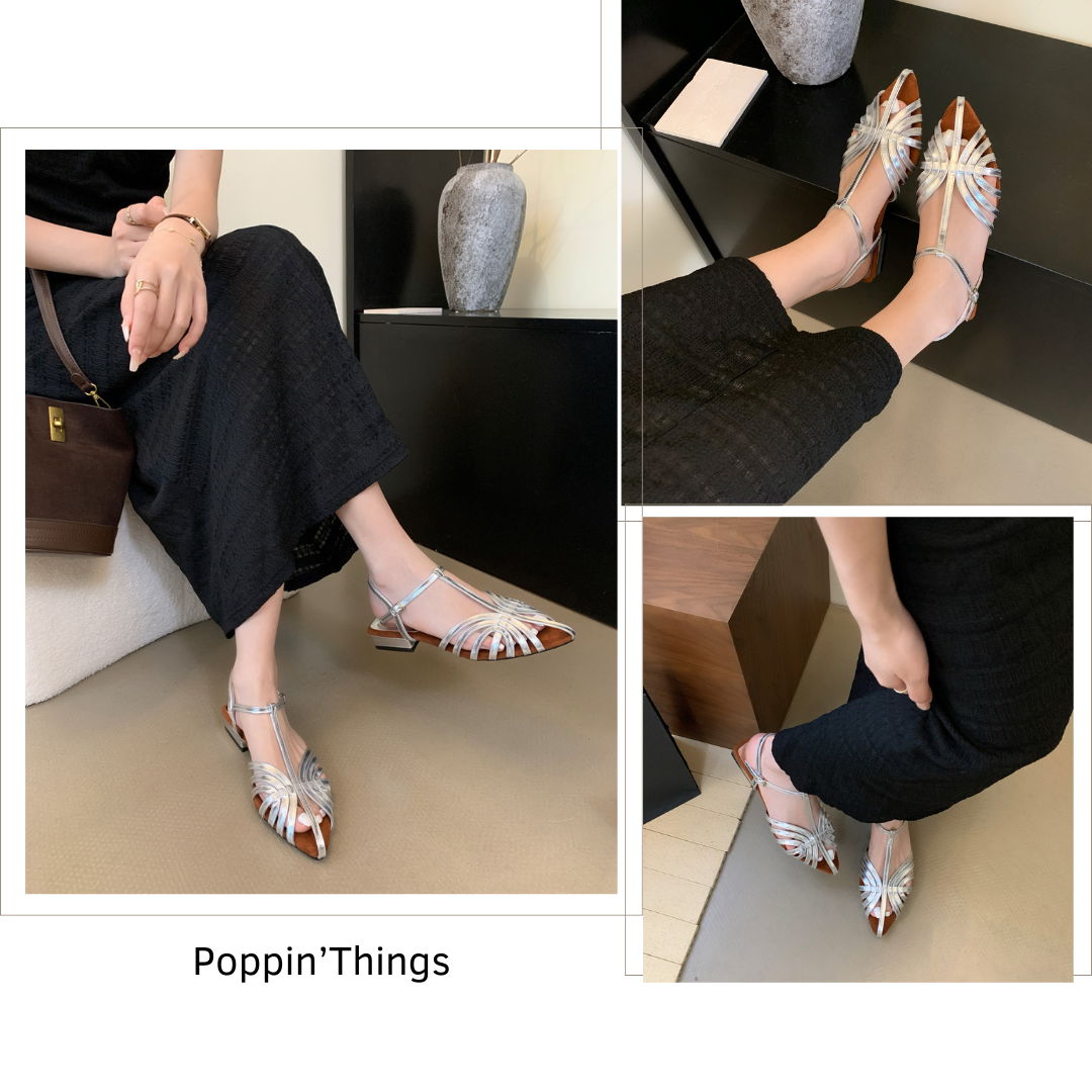 Art Deco Sling Flats
