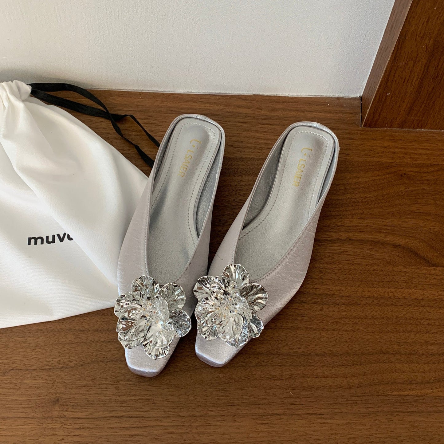 Bloom Mules silver