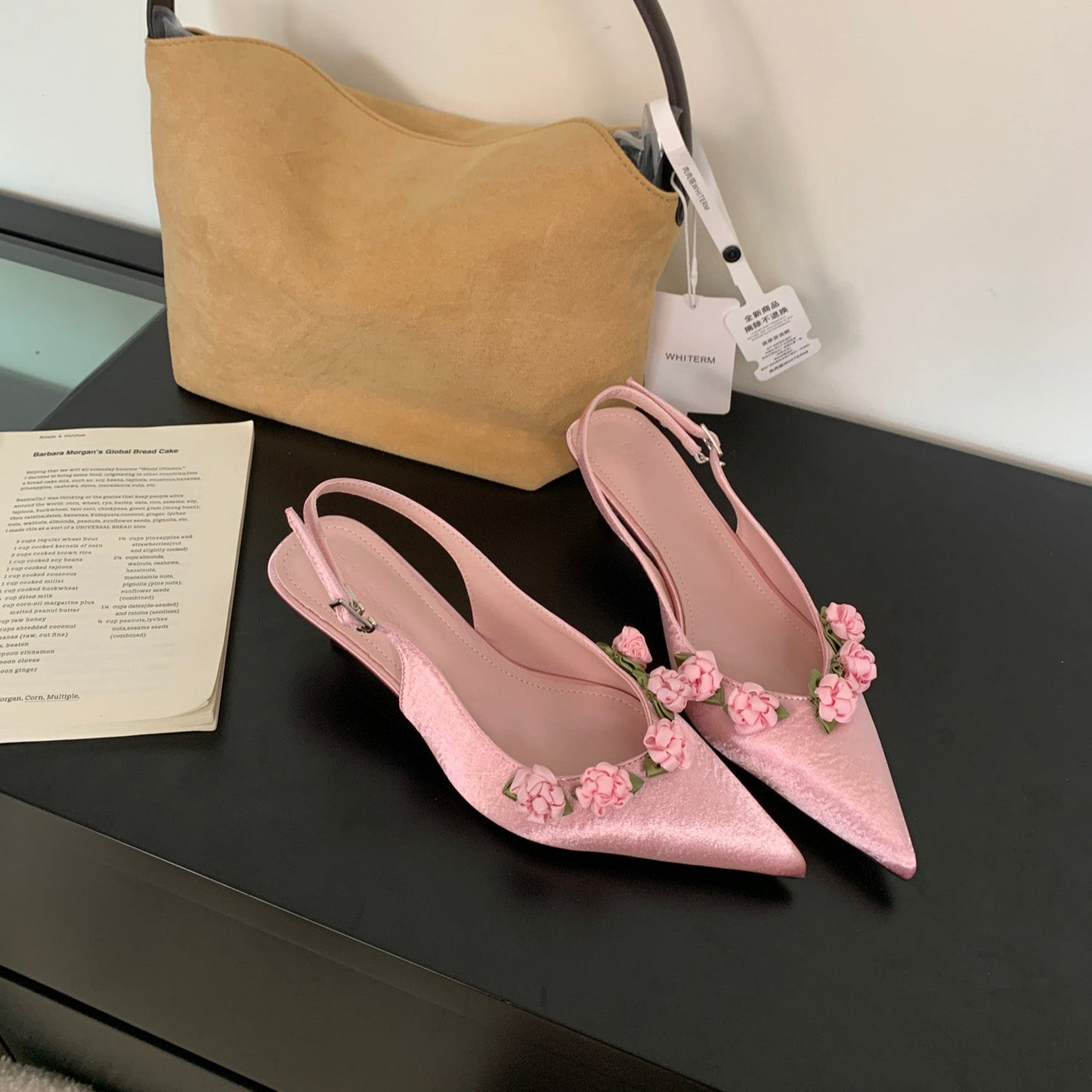 Blossom Slingback Heels Pink