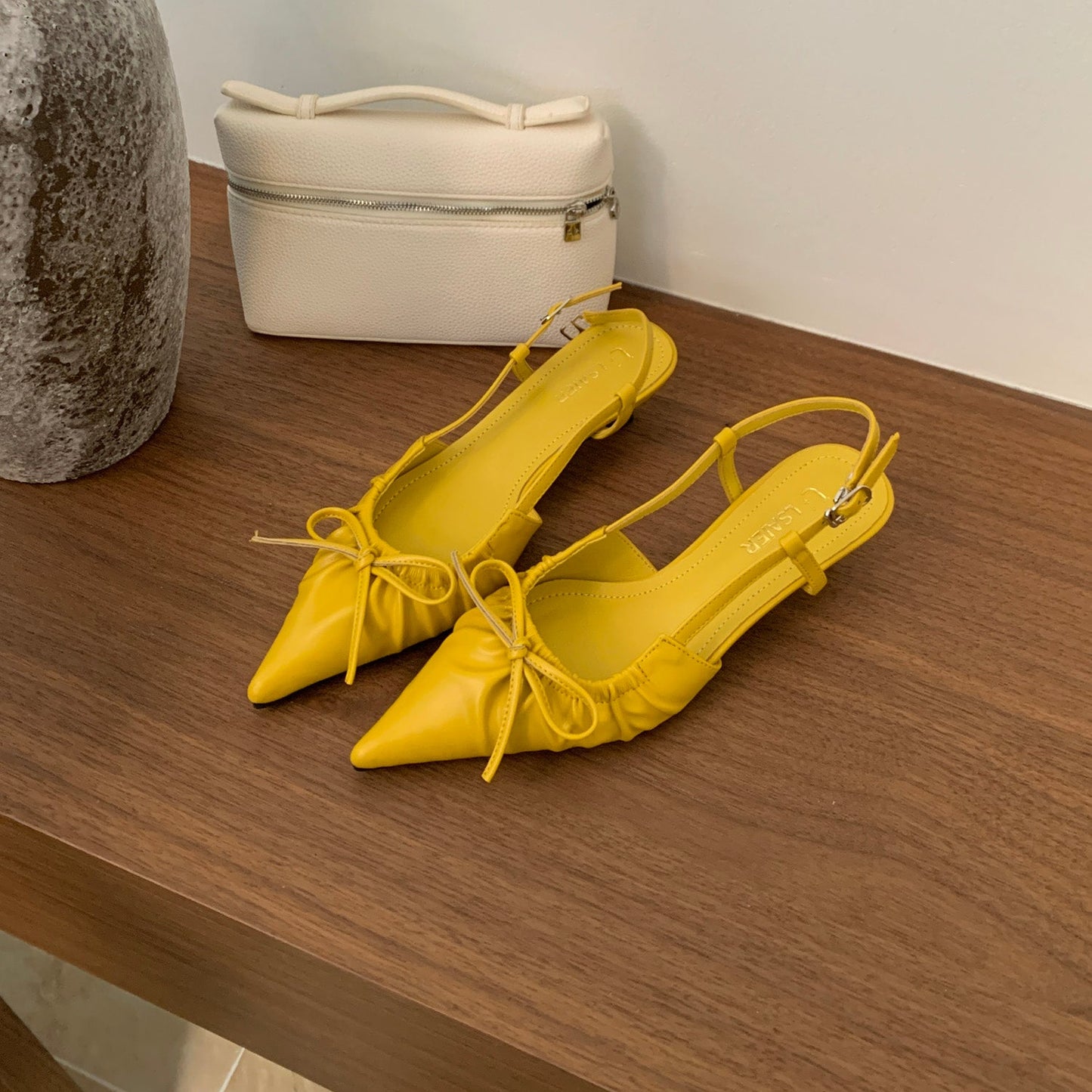 Bowtie_Kitten_Heel_Slingbacks_Yellow