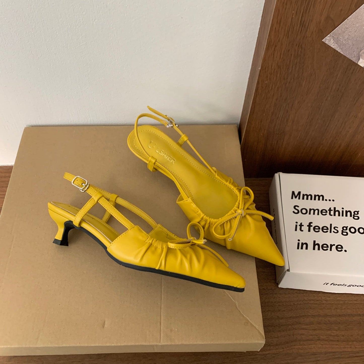 Bowtie_Kitten_Heel_Slingbacks_Yellow 2
