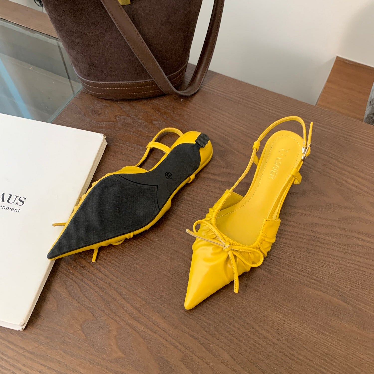 Bowtie_Kitten_Heel_Slingbacks_Yellow 3