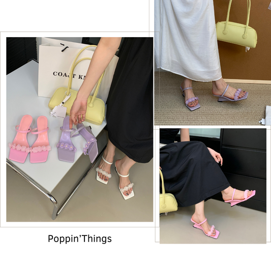 Sweet Floral Mules All